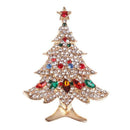 Fashion Women Costume Brooches Zircon Christmas Tree Pin Casual Jewelry