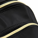 Women Casual Oxford Mini Backpack Preppy Chic Girls School Backpack Black