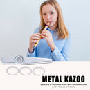 Kazoo Metal Musical Instrument Portable for Beginner Music Lover Children Gifts