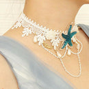 Beach Style Bohemia Wedding Flower Head Wreath for Party Mermaid Sea Star S
