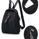 Durable Large Capacity Oxford Ch Wearproof Women Backpack Ribbon Pendant