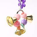 Pet Bird Parrot Climb Chew Bell Toys Bell Hanging Swing Cage Cockatiel Parakeet