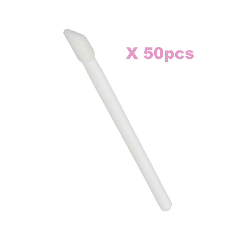 50pcs Disposable Lip Brushes Makeup Lipstick Gloss Wands Applicator