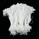 1000pcs 7.5''  Tags String Snap Locks Pin Loop Fasteners Hook Ties-White