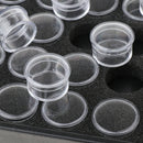 Organizer Tray with 50 Bottles Set for Nail Art Diamond Painting Rhinestone