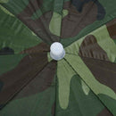 Elastic Headband Camouflage Pattern Sun Rain Umbrella Hat Cap for Fishing