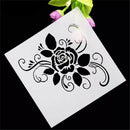 2pcs Rose flower Shape Cake Stencils Environmental Plastic Spray Cake Mould JR