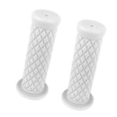 2 Pair Motorbike Motorcycle Handlebar Handle Bar Grips White and Dark Grey -