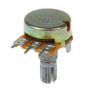 5pcs 5K ohm 6mm Split Knurled Shaft Single Linear Rotary Potentiometer