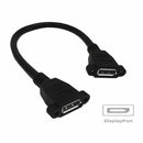 1 ft DP DisplayPort Female to Female Coupler Adapter Extension Cable with S