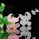 Baby Carriage Pram Cutting Die Stencil Decor Scrapbook Paper Embossing Card J4N7