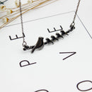Mother Bird And 1-4 Baby Birds Necklace Necklace-Mama Baby Family Pendant H F3I9
