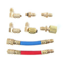 Car A/C Air Conditioning Refrigeration Connector Adapter Hoses R134A R12