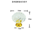 6Pcs Clear Crystal Glass Door Pull Drawer Knob Handle Cabinet Furniture 29mm