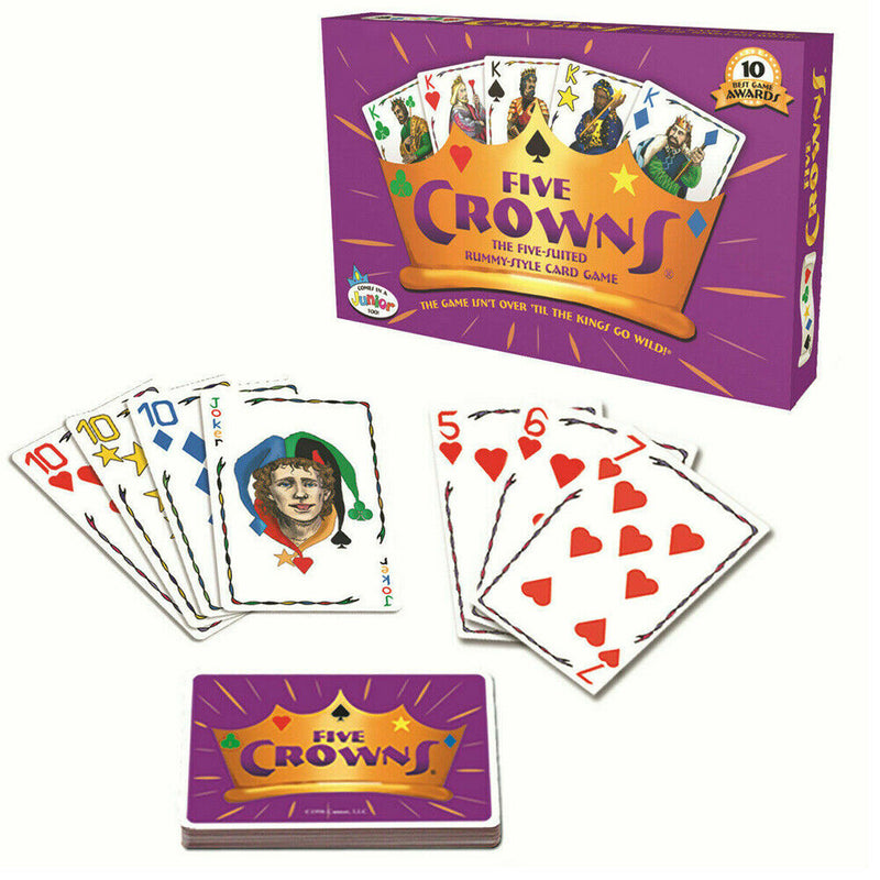 2-7 players Five Crowns Family Gathering Entertainment Playing Card Game