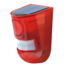 Solar Powered Loud Sound Alarm Strobe Light Motion Sensor for Home Security