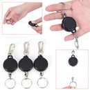 Retractable Key Chain Reel Steel Cord Recoil Belt Ring Badge Pass ID Card-Hol BX