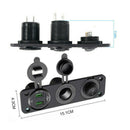 3 in 1 12V Car Cigarette Lighter Socket Splitter Dual USB Charger Power Adapter