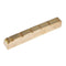 Brass Guitar Saddle Nut Slotted for Musical Instrument 6-String Folk Guitar