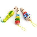 Baby&Kids Children Randoms Cute Wooden Cartoon Animals Whistle Educational T 3c