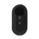3Buttons Silicone Car Key Fob Cover Case Protector For Fiat 500 Vibration 1PC