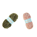 2pcs Soft Chenille Yarn Polyester Yarn Wool Thread for Hand Knitting Crochet