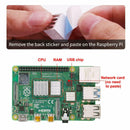for Raspberry Pi 4B Acrylic Case and Camera Case,Heat Sink, Cooling Fan, Mi