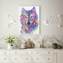 5D DIY Special Shaped Diamond Painting Wolf Head Embroidery Craft Kit Decor