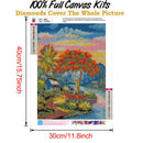 Scenery 5D DIY Full Round Drill Diamond Painting Cross Stitch Art (B849)