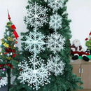 White Snowflakes Christmas Decorations Supplies Hanging Ornaments for Holid M8Q1
