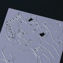 Christmas Bear Joint DIY Metal Scrapbook Embossing Craft Cutting Die