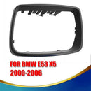 1 Pcs Left (Driver Side) Door Mirror Cover Caps Trim Ring For 2000-2006 Bmw