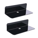2 Pieces Acrylic Floating Wall Shelf Small Display Holder for Video Cams
