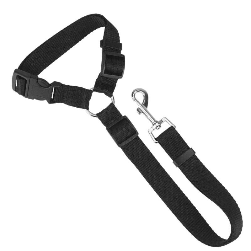 Pet Dog Collar Dog Leash Pet Supplies Travel Seat Belt Clip Lead Adjustable