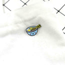 Fashion Cartoon Brooch Noodles Bowl Badges Clothes Cute Pins Jewelry Gift