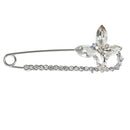 3pcs Crystal Safety Pin Brooch Clip Lady Bridal Scarf Coat Hat Pin Jewelry
