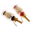 Mini Binding Post 2 Pieces For Speaker Amplifier Terminal 4 Mm Banana Connectors