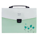 Accordion Expanding File Folder, 13-Pockets,A4 Size, Handle and Tabs, Buckl T4Y2