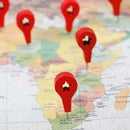 40 Pcs/Box Map Markers Wooden Drawing Photo Wall Studs Board Creative Pins P2Q8