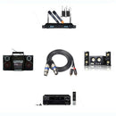 Hifi Audio Cable 2 Rca Male to Xlr 3 Pin Female Mixing Console Amplifier Du M3F3