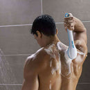 Waterproof Shower Brush Long Handle Hygiene Bath Massage Battery Powered