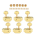 3+3 Electric Guitar Machine Head Tuners Tuning Keys Pegs Set for Electric