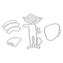 4pcs Watermelon Boy DIY Stencil Cutting Dies â€‹Scrapbook Embossing Card Gift