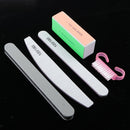 5pcs Nail Files Buffer Shiner Polisher Brush Kit for Nail Art Supplies, 100/180