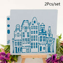 S87 Flower Spray Mold DIY Scrapbooking Stencil Cake Coffee Decorating Craft T JR