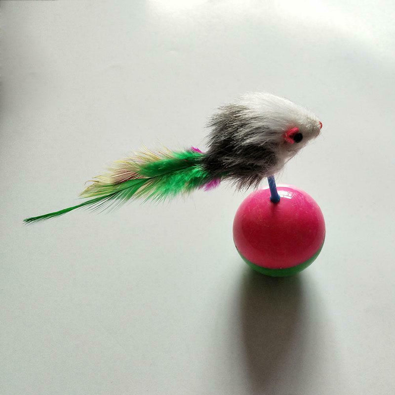 Pet Cat Toys Plush Mouse Kitten Plastic Playing Balls Funny Pets Supplies A