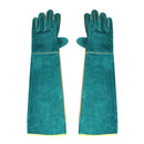 1 Pair Cowhide Reptile Handling Gloves Lizard Wild Animals Protection Glove