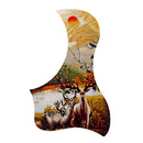 Acoustic Guitar Pickguard Elk Pattern Acoustic Guitar Pickguard Self-Adhesive