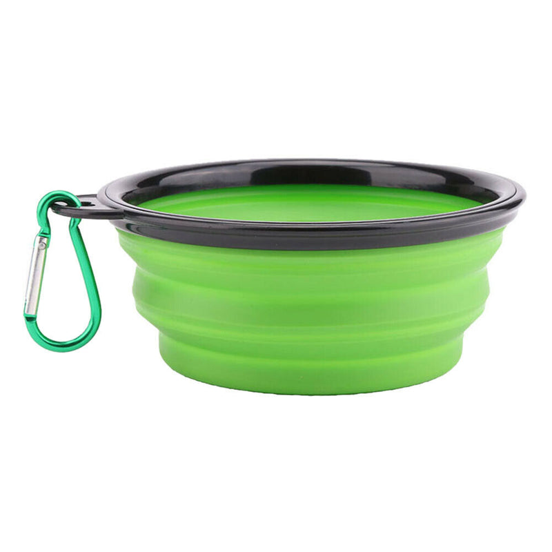 2pcs Portable Silicone Collapsible Bowl for Pet Cat Dog Food Water Feeding