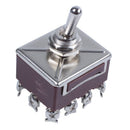 AC 380V 10A ON/OFF/ON 3 Positions 12 Pin Latching Toggle Switch 4PDT H9H4
